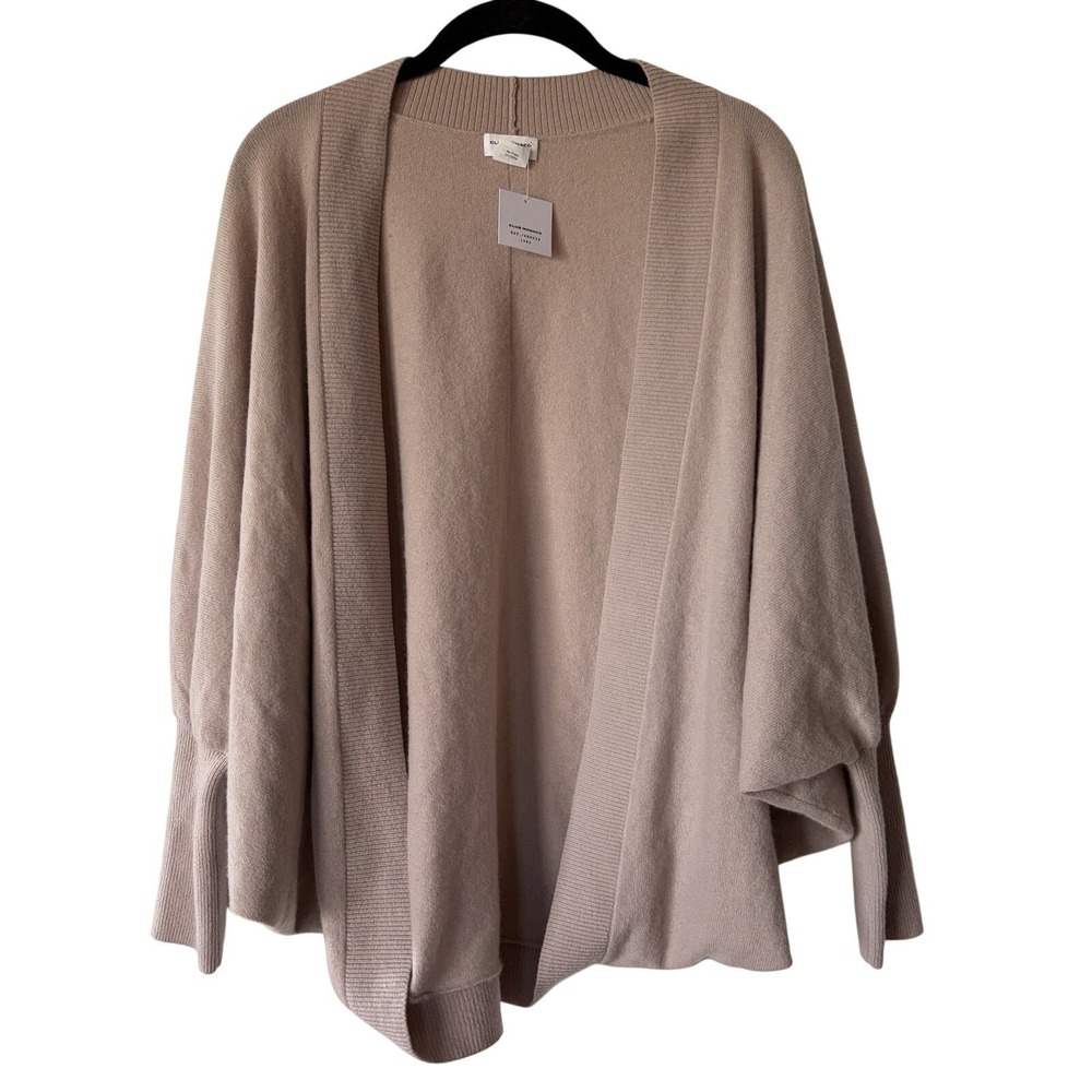 CLUB MONACO Tasha Cashmere Shrug Cardigan Pink XS/S Batwing Cocoon Soft Luxury - Picture 1 of 7